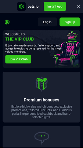 Bets.io Casino Mobile VIP Program