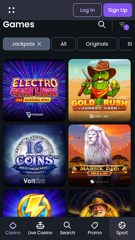 Betspino Mobile Jackpot