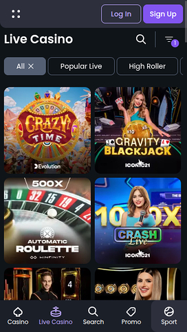 Betspino Mobile Live Dealer