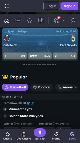 Betspino Mobile Sports