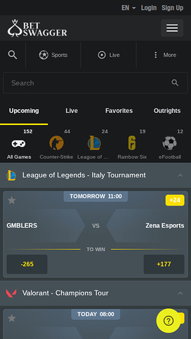 BetSwagger Casino Mobile Sports