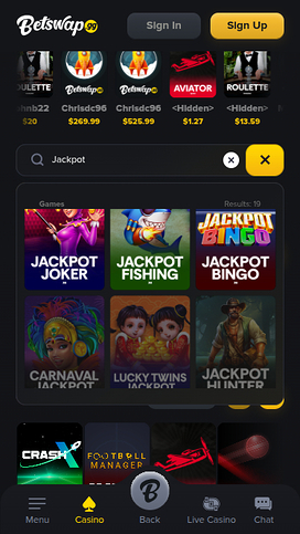 Betswap.gg Casino Mobile Jackpot