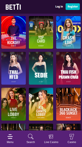 Betti Mobile Live Dealer