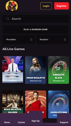 Beturo Casino Mobile Live Dealer