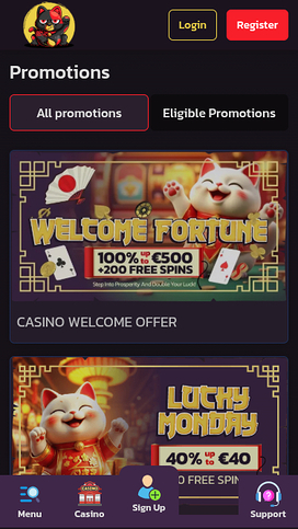Promotions screenshot of Beturo Casino for Mobile