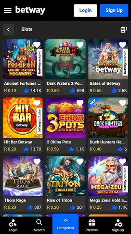 Juegos móviles de Betway Casino