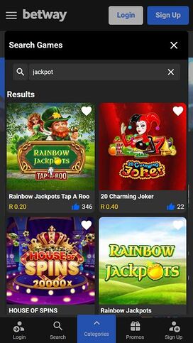 Bote móvil de Betway Casino