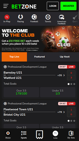 Betzone Casino Mobile Sports