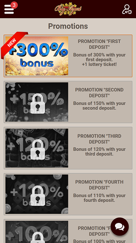 Big Azart Casino Mobile Promotions