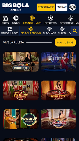 Big Bola Casino Mobile Live Dealer