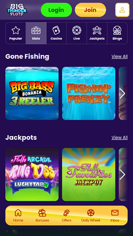 Big Thunder Slots Casino Mobile Games