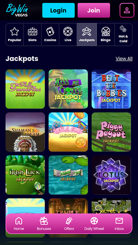 Big Win Vegas Casino Mobile Jackpot