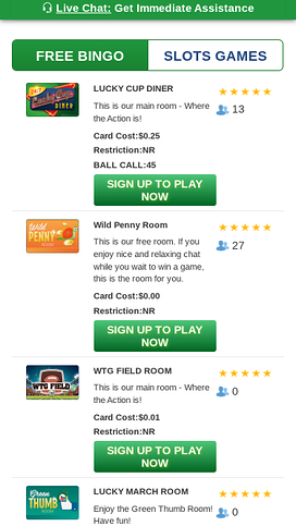 Bingo Billy Casino Mobile Bingo