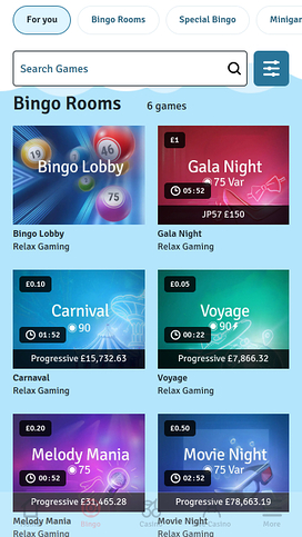 Bingo.com Casino Mobile Bingo