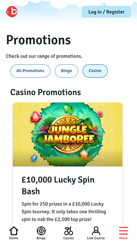 Bingo.com Casino Mobile Promotions