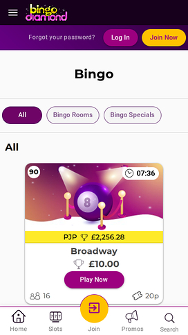 Bingo Diamond Casino Mobile Bingo