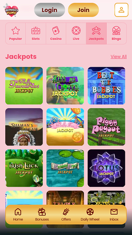 Bingo Fling Casino Mobile Jackpot