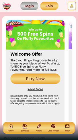 Bingo Fling Casino Mobile Promotions