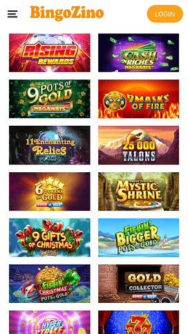 BingoZino Casino Mobile Games