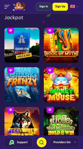 BingoBonga Casino Mobile Jackpot