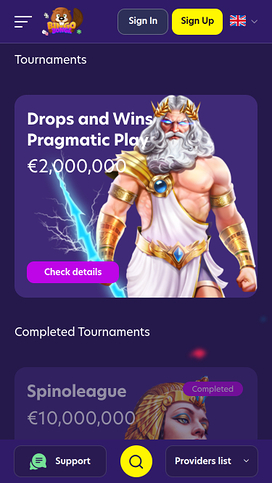 BingoBonga Casino Mobile Tournaments