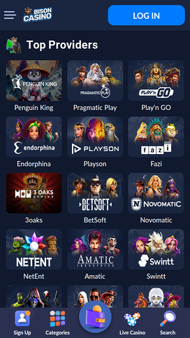 Bison Casino Mobile Game Developers