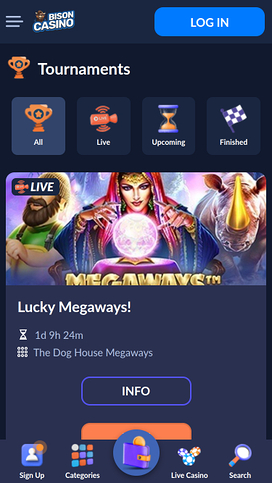 Bison Casino Mobile Tournaments