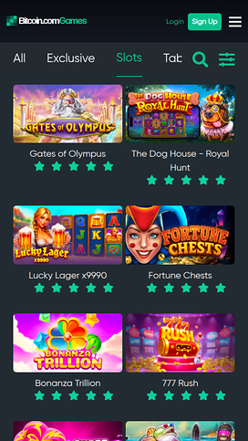 Bitcoin.com Games Casino Mobile Games