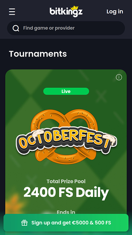 Bitkingz Casino Mobile Tournaments