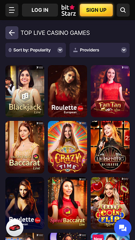 Bitstarz Casino Mobile Live Dealer
