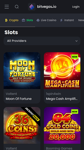 BitVegas Casino Mobile Games