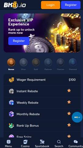 BK8.io Casino Vip Mobile