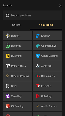 Black Label Casino Mobile Game Developers