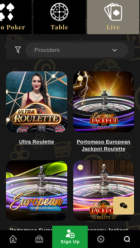 Black Label Casino Mobile Live Dealer