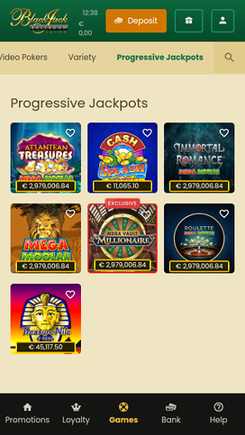 Blackjack Ballroom Mobile Jackpot