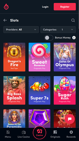 Blaze Casino Mobile Games