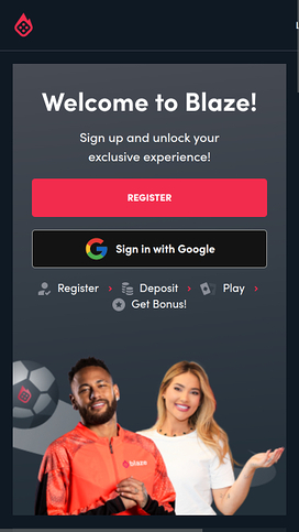 Blaze Casino Mobile Homepage