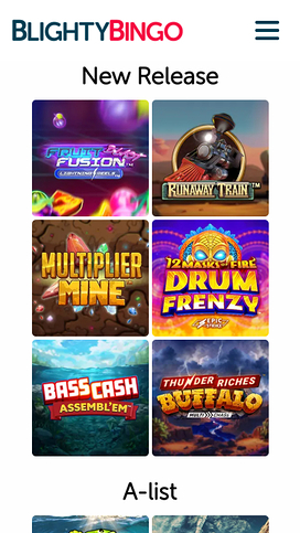 Blighty Bingo Casino Mobile Games