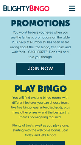 Blighty Bingo Casino Mobile Promotions