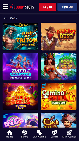 BloodySlots Casino Mobile Jackpot
