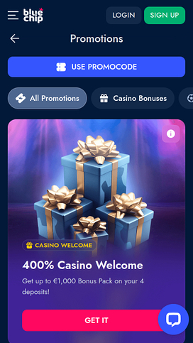 BlueChip Casino Mobile Promotions