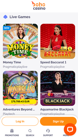 Boho Casino Mobile Live Dealer