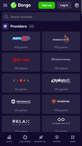 Bongo Casino Mobile Game Developers