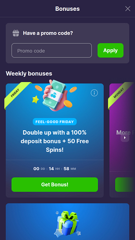 Bongo Casino Mobile Promotions