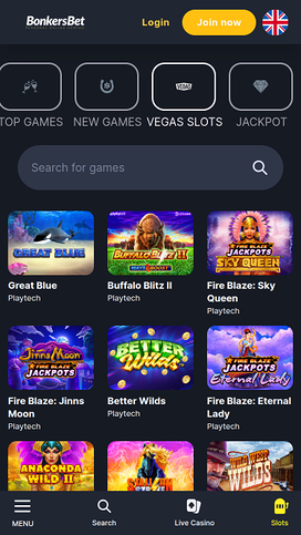 BonkersBet Casino Mobile Vegas Slots