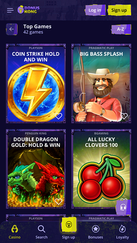 BonusKong Casino Games