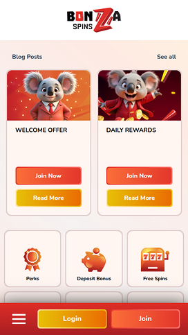 Bonza Spins Casino Mobile Promotions