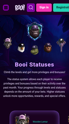 Programa VIP móvil de Booi Casino