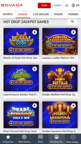 Bovada Casino Mobile Jackpot