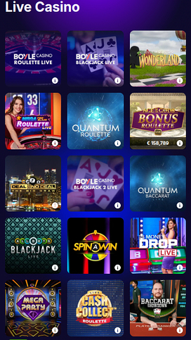 BoyleSports Casino Mobile Live Dealer